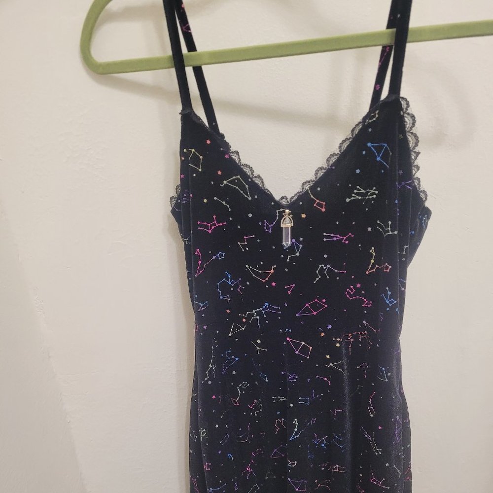 Cosmic Aura Rainbow Constellation Dress, Size XS